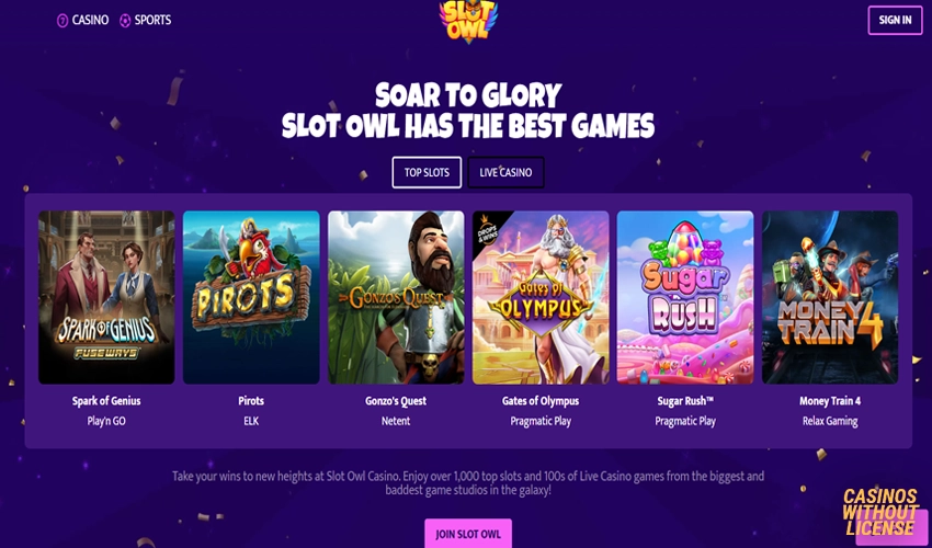 Slot Owl Casino Games