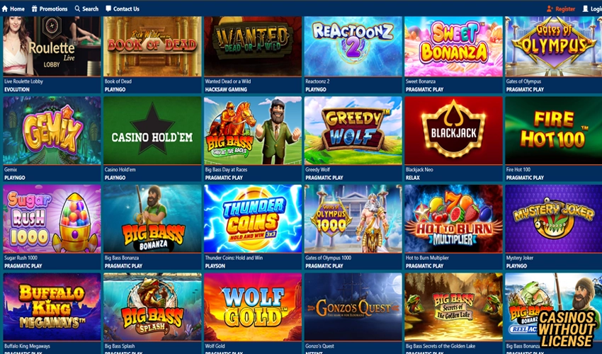 Bof Casino games