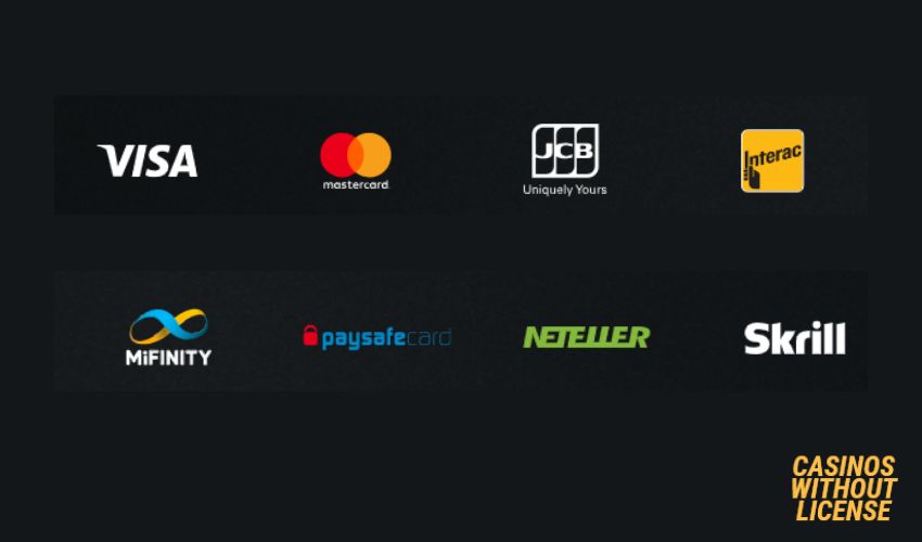 Jettbet Casino Payment Methods